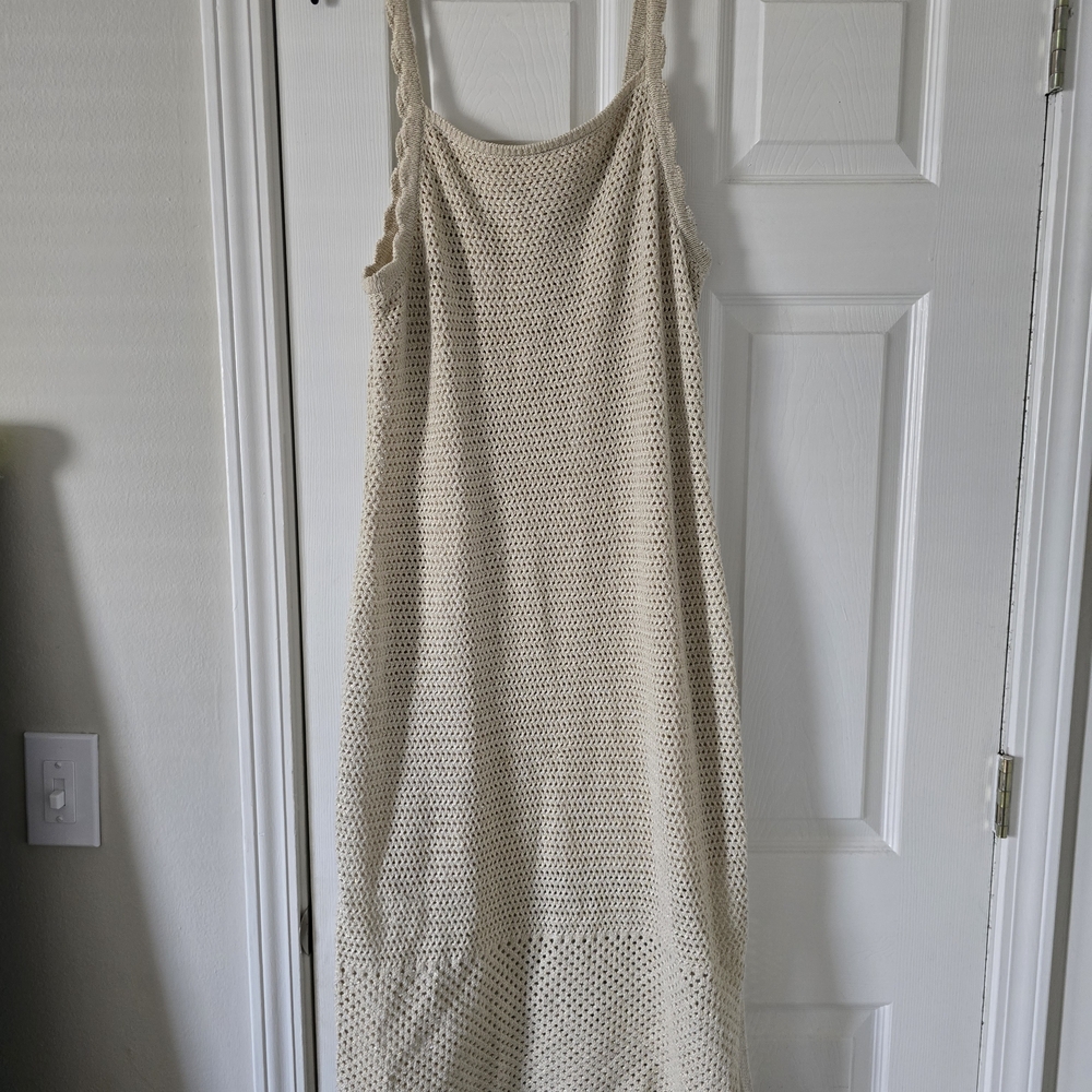 Joie Cream/Gold Knit Dress
